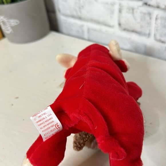 Vintage TY Beanie Baby Snort The Bull 1995 - Picture 8 of 8